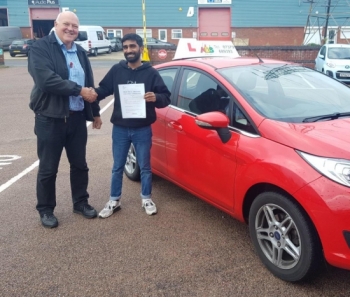 A good pass for Anil with our instructor Michael!